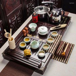 Teaware Sets Chinese Tea Set Solid Wood Tray Special Offer Kungfu Induction Cooker Wholesale Development Of Customized Products