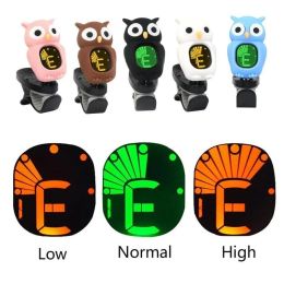 Guitar New Clipon Guitar Tuner for Electronic Chromatic Bass Violin Ukulele LCD Guitar Tuner Cartoon Tuner Electric Guitars