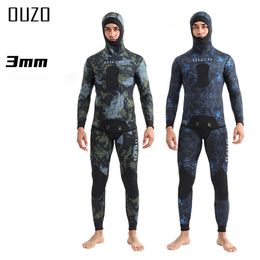 m Men Spearfishing Wetsuit Camouflage Neoprene Onepiece Diving Suit For Scuba Free Jumpsuit Cold Water Swimsuit 240407