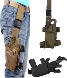 5 Colours Adjustable Tactical Puttee Thigh Leg Shouder Pistol Gun Holster Pouch Camping Wraparound Outdoor Hunting Accessories1637196