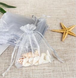 50Pcsbag Organza Bags 7x9cm Wedding Pouches Gift Bag 19 Colors Selection Jewelry Packaging Transparent Gauze Bag 6ZSH3125280697