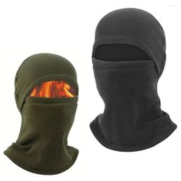 Berets Winter Windproof Fleece Ski Mask Balaclava Headwear Unisex Neck Gaiter Cold Weather Outdoor Warm Cycling Motorcycles Scarf
