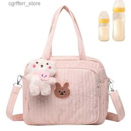 Diaper Bags Diaper Tote Divided Design Diaper Bag To Keep Items Organised Multi-Pocket Diaper Pouch Portable Mommy Bag For Girl Nursery L410