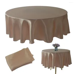 Table Cloth Round 71"/108" Satin Tablecloth Christmas Wedding Party Overlays Decoration Birthday Baby Shower Restaurant Home