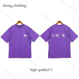 A M I R I Mens T-Shirts Designers T Shirt Brand Fashion Letter Pattern Short Sleeve Tees Men Casual Clothes Top Clothing 00 710