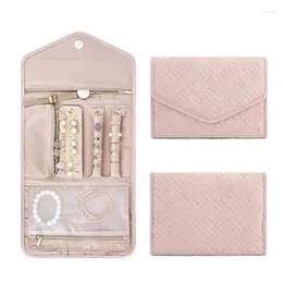 Storage Bags Foldable Travel Jewellery Organiser Bag Case For Ring Earring Necklace Watch Portable Mini Zip Pounches