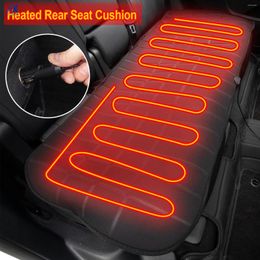 Car Seat Covers 2nd Row Heated Rear Cover Cushion Warmer Pad 12V 24V Universal Winter Warming Heater Protector Accessories