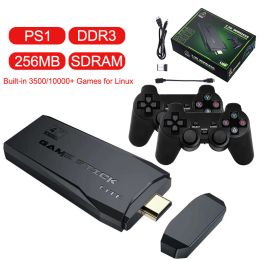 Gamepads Newest HD Video Game Console 2.4G Double Wireless Controller For PS/FC/GB Retro TV Dendy Game Console 10000 Games Stick