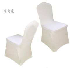 White spandex Wedding Party chair covers lycra for Banquet many Colour Plain Flexible KD15248905
