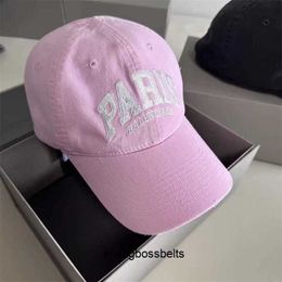 Family B's embroidered duck tongue cap with brim Women's spring and autumn summer sun visor hat Korean version versatile baseball cap