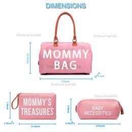 Heiße fünfköpfige Multi -funktionale Mutter und Kinder modische Reise tragbare Großkapazität Muttertasche Popularität Fashion Ladies anpassbare Mama -Tasche