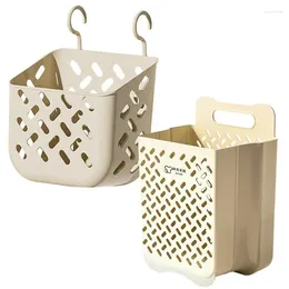 Laundry Bags Wall Mounted Basket Portable Cloth Storage Reuseable Buckets Space Saving Bathroom Organizer