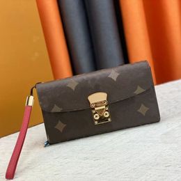 Luxury Designer purse women Genuine leather wallet ladies Flap envelope bag composite bag lady clutch bag Letter flower printing shoulder bag
