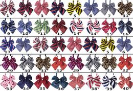 50pclot Factory New Colourful Handmade Adjustable Big Dog puppy Pet butterfly Bow Ties Neckties Dog Grooming Supplies LY014115617