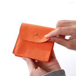 Jewelry Pouches Ring Microfiber Flannel Bag Necklace Bracelet Magnet Buckle Dustproof Soft Velvet 3D Storage Pouch