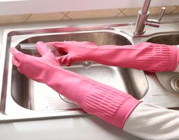 gloves New cleaning appliances long sleeve household high quality rubber extended gloves2648793