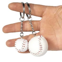 Keychains Lanyards Mini Three-piece Baseball Glove Wooden Bat Keychain Sports Car Key Chain Key Ring Gift for Man Women Men Gift 11cm 1 Piece