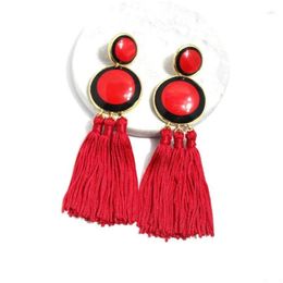 Stud Earrings Baroque Style Fashion Europe And The United States Show Tassel Round Mti-Color Models Wild 957 Drop Delivery Jewellery Dhvgn