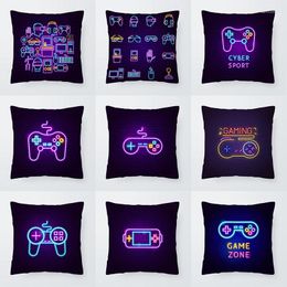 Pillow Super Gaming Fan Video Game Pad Cover Decorative Pillowcase Living Room Sofa Bed Cart Throw