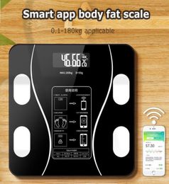 Smart Scales Weight Scale Body Fat Wireless Digital Composition Analyzer With Smartphone App Bluetooth1413161