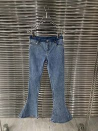 Women's Jeans Matching Color Waist Bell Bottoms