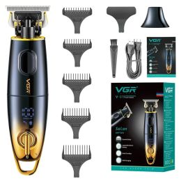 Trimmers VGR Rechargeable 0mm Electric Beard Hair Trimmer Men's Grooming barber cordless Hair Clipper haircut Professional machine