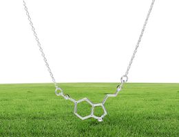 1 Chemische Molekülstruktur Anhänger Halskette Formel 5HT Geometrische exquisite Krankenschwester Einfache glückliche Frau Mutter Men039s Family4939585
