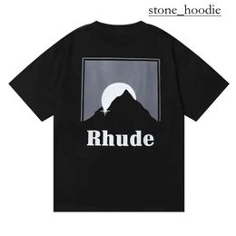 Rhude Hip Hop Streetwear Designer Mens T Shirt Fashion Rhude Shirt High Quality Short Sleeve Graphic Printed Clothing Quick Dry Rhude Shirt Polo Tee 4829