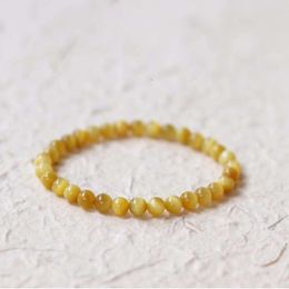 Instagram Korean Style Yellow Golden Tiger Eye Stone Crystal Single Loop Men's and Women's Couple Bracelet Jewellery