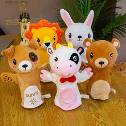 Stuffed Plush Animals Plush Hand Puppets Stuffed Toys Hand Puppets Family Plush Tiger Lion Doll Educational and Learning Activities for Kids L47