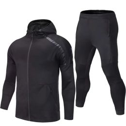 Sets High Quality Men's Sport Suits Winter Running sets Clothes Sports Joggers Training Football Fitness Tracksuits Running Workout