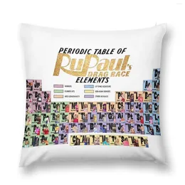 Pillow Periodic Table Of Drag Queens Throw Cover Christmas Pillowcase Decorative S For Luxury Sofa