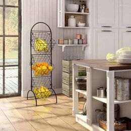 Plates 2024 Wire Market Basket Storage Stand For Fruit Vegetables Toiletries Household Items Stylish Tiered Serving Baskets F