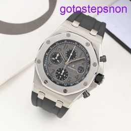 Causal AP Wrist Watch Royal Oak Offshore Series Elephant Grey Automatic Mechanical Mens Watch 26470ST.OO.A104CR.01