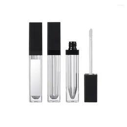 Storage Bottles 5ml Plastic Empty Clear Lipgloss Tube Eyeliner Eyelash Container Mini Lip Gloss Split Bottle LX4313