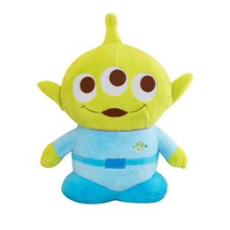 Cartoon Anime Cute Three Eyes Monster Plush Toy Game Figure Big Eyed Green Stuffed Animal Soft Doll Throw Pillow Gift for Kids