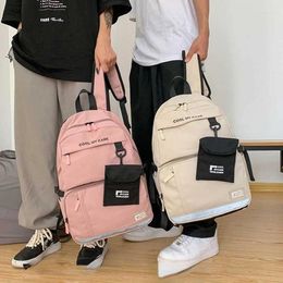 Storage Bags Couple Large Capacity Backpack Women Men Black Waterproof School Backpacks For Teens Harajuku Female Travel Ladies Ruckpack