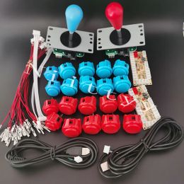 Games Zero Delay Arcade DIY Kit Zero Delay USB Controller PC Sanwa Oval ball Joysticks for PC Rasberry PI PS3 for pandora game