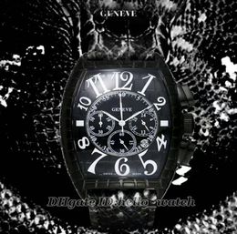 High Quality Cheap BLACK CROCO PVD Black With Dial Mens Watch Quartz Chronograph Snakeskin Pattern Lather Strap Cheap Watches8330736