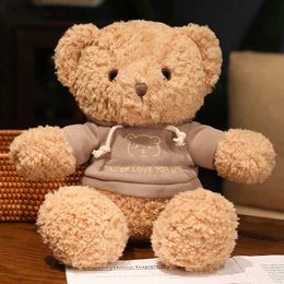 Bambole peluche kawaii vestito orsacchiotto orso giocattolo peluche abbraccio bambolo cuscino cuscino San Valentino per bambini regalo di compleanno per bambini y240415