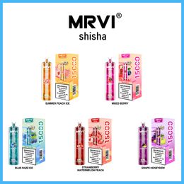 Original DTL Vaping Style MRVI SHISHA 15000 Puffs Hookah Pen Disposable Vape 2% Puff 15K Electronic Cigarette Big Vapor Kit