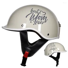 Motorcycle Helmets Lowest Profile Open Face Helmet Helm For Men Women Moped Scooter Half DOT Approved Four Seasons Unisex