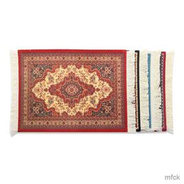 Mouse Pads Wrist Rests Persian retro style mini woven carpet pad mouse pad pattern cup laptop mouse pad with edge home office desktop decoration craft