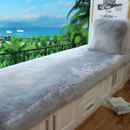 Chair Covers Selling Window Mat Plush Balcony Sill Carpet Thick Anti Slip Bedside Blanket Solid Soft Cushion