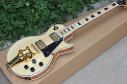 Cables Custom Tiger Flame jazz electric guitar.Maple fingerboard jazz guitarra.Gold hardware