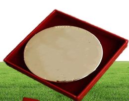 Luxury Compact Mirrors G Fashion acrylic cosmetic mirrors Folding Velvet dust bag mirror with gift box gold makeup tools Portable 4984022