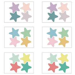 Wall Stickers 1 Set Five-pointed Star Art Decor Home Decorative