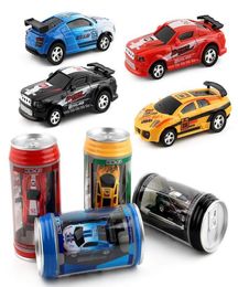 Creative Coke Can Mini Car RC Cars Collection Radio Controlled Cars Machines On The Remote Control Toys For Boys Kids Gift Party F8190495
