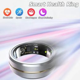 Multifunctional Smart Ring Heart Rate Monitoring Waterproof Blood Oxygen Sleep Sport Health Tracker Digital For Android IOS 240415