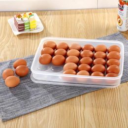 Storage Bottles Utility Egg Container BPA Free Compartment Safe Plastic Case Food Grade Monolayer Carton For Cabinet